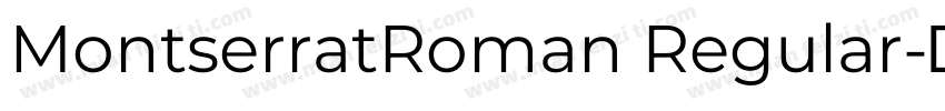 MontserratRoman Regular字体转换